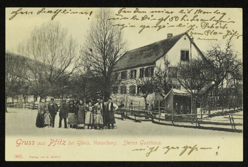 Gruss aus Pfitz bei Gövis, Vorarlberg : Sterns Gasthaus