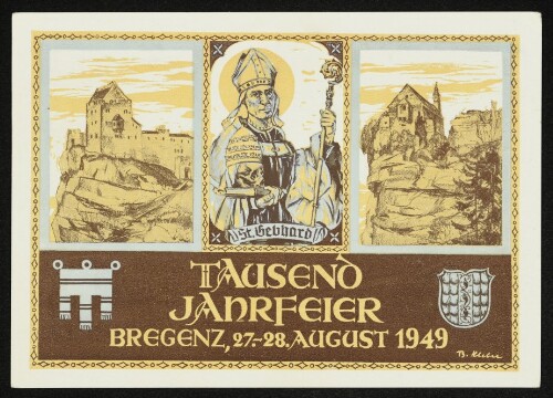 Tausendjahrfeier Bregenz, 27.-28. August 1949