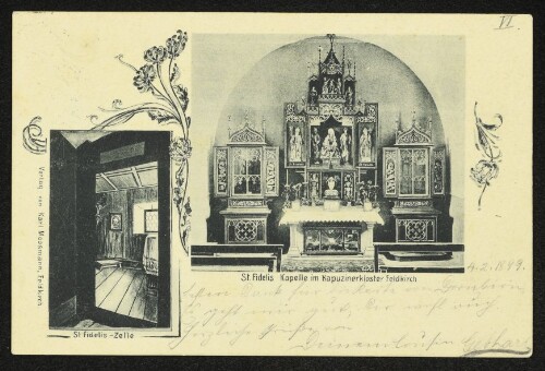 St. Fidelis Kapelle im Kapuzinerkloster Feldkirch : St Fidelis - Zelle