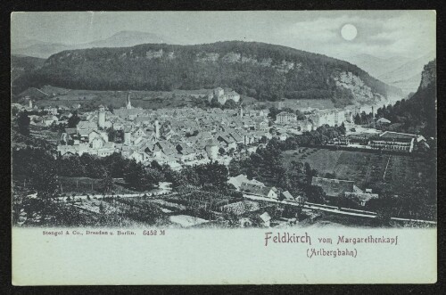 Feldkirch vom Margarethenkapf (Arlbergbahn)