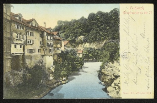 Feldkirch, Häuserpartie an der Jll