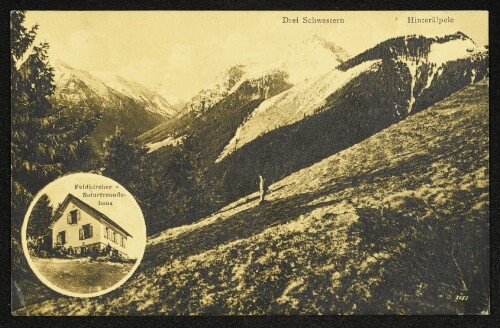 Ausblick v. Älpele auf die Drei Schwestern : Hinterälpele : Feldkircher Naturfreundehaus