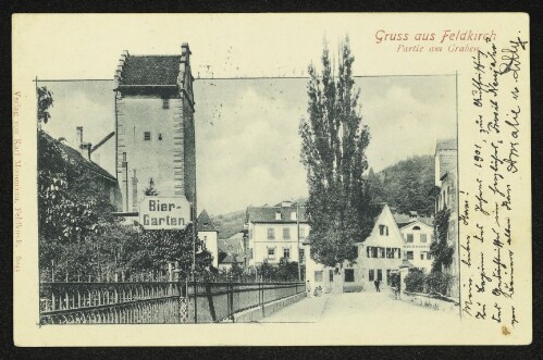 Gruss aus Feldkirch, Partie am Graben