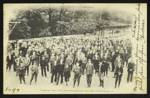 Feldkirch (Vorarlberg), Zöglinge des Kath. Lehrerseminars und der Handelsschule