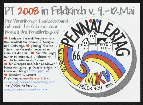 PT 2008 in Feldkirch v. 9.-12. Mai