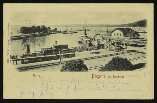 Bregenz am Bodensee. Hafen