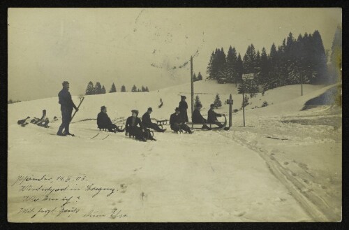 Wintersport auf dem Pfänder bei Bregenz
