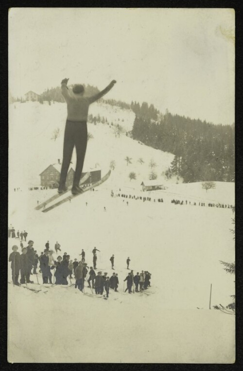 Skispringer am Pfänder bei Bregenz