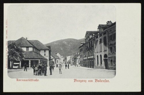 Bregenz am Bodensee. Kornmarktstraße