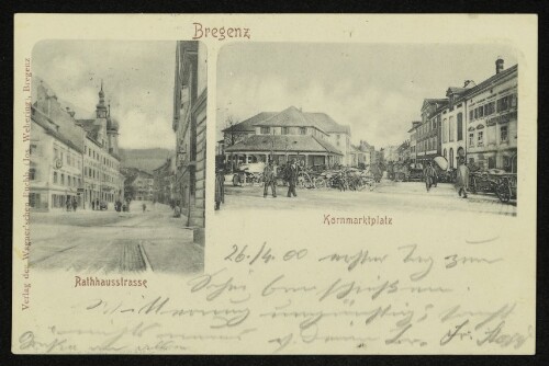 Bregenz : Rathausstrasse, Kornmarktplatz