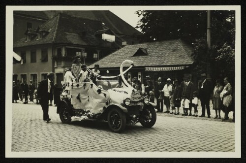 Festwagen  Enten Viertel  bei einem Faschingsumzug
