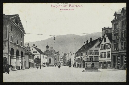 Bregenz am Bodensee. Kornmarktstraße