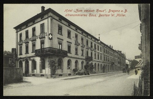 Hotel  Zum weissen Kreuz , Bregenz a. B.