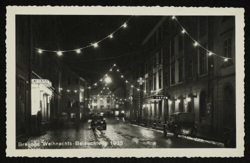 Bregenz Weihnachts-Beleuchtung 1935