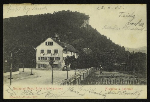 Restaurant Franz Ritter u. Gebhardsberg, Bregenz a. Bodensee
