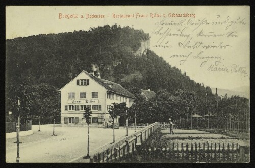 Bregenz a. Bodensee - Restaurant Franz Ritter u. Gebhardsberg