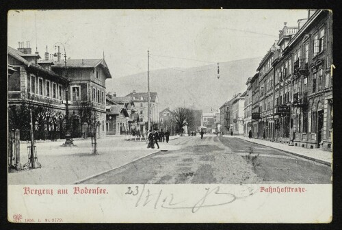 Bregenz am Bodensee. Bahnhofstraße