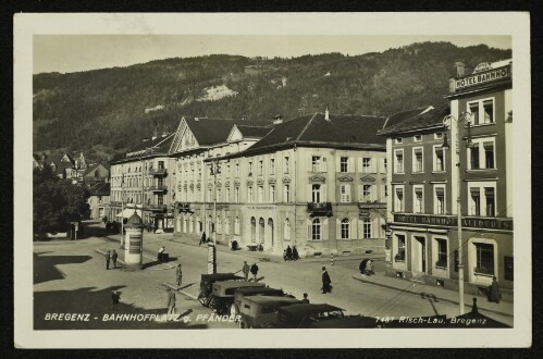 Bregenz - Bahnhofplatz g. Pfänder