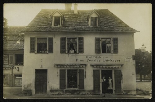 Bregenz, Bahnhofstraße - Brod Filiale von Pius Fessler Bäckerei