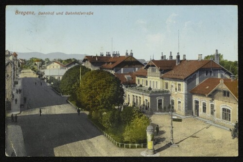 Bregenz, Bahnhof und Bahnhofstraße
