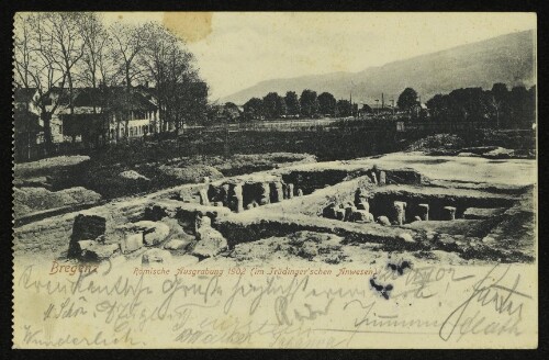 Bregenz - Römische Ausgrabung 1902 (im Trüdinger'schen Anwesen)