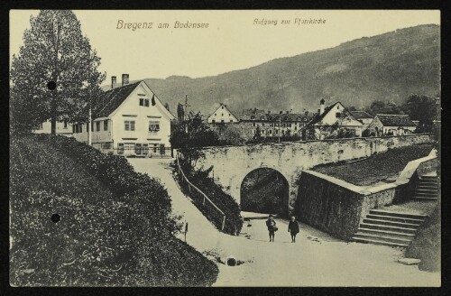 Bregenz am Bodensee : Aufgang zur Pfarrkirche