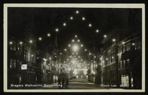 Bregenz Weihnachts-Beleuchtung 1935