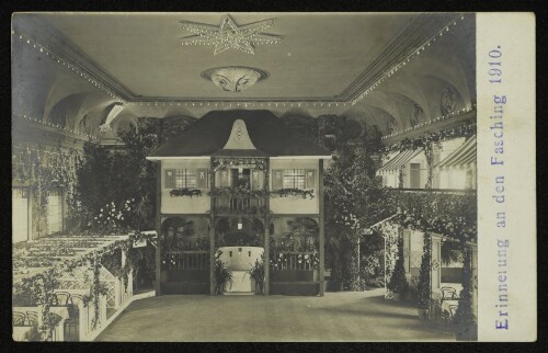 Erinnerung an den Fasching 1910
