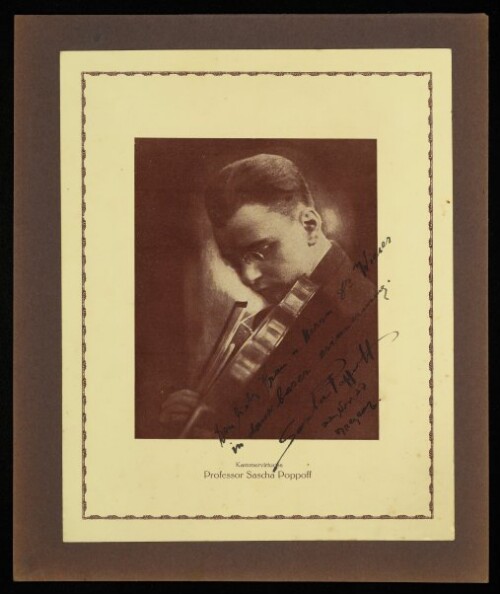 Kammervirtuose Professor Sascha Poppoff