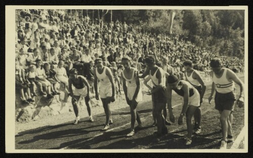 Sportveranstaltung - Läufer vor dem Start