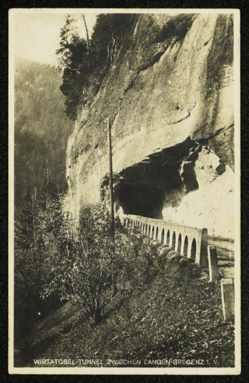 Wirtatobel-Tunnel zwischen Langen-Bregenz