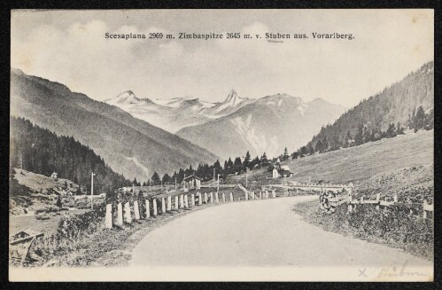 Scesaplana 2969 m. v. Stuben aus. Vorarlberg : [Correspondenz-Karte]