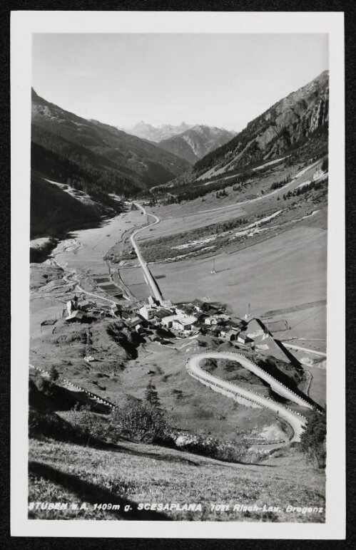 Stuben a.A. 1409 m g. Scesaplana