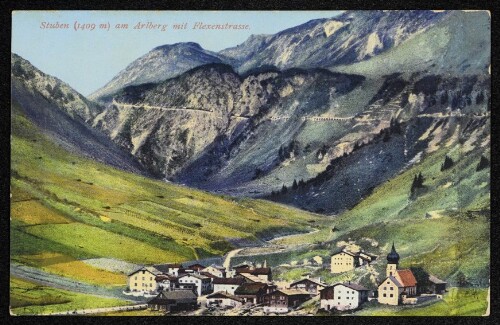 Stuben (1409 m) am Arlberg mit Flexenstrasse