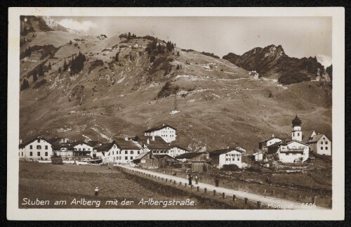 Stuben am Arlberg mit der Arlbergstraße
