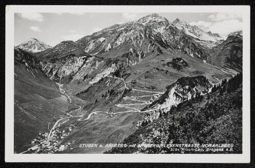 Stuben a. Arlberg mit Arlberg Flexenstrasse Vorarlberg