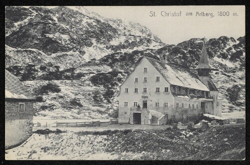 St. Christof am Arlberg, 1800 m : [Postkarte. Carte postale.- Post card Union postale universelle]