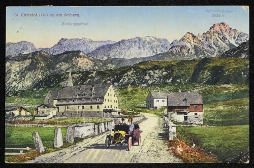 St. Christof (1781 m) am Arlberg : Erzbergspitzen : Schindlerspitze 2636 m