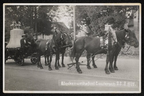 Glockenweihefest Lauterach 23.8.1931.
