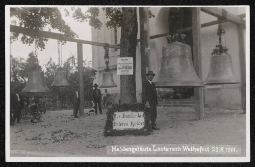 Heldengeläute Lauterach Weihefest 23.8.1931.