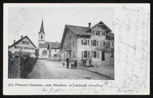 Joh. Pfanners Gasthaus  zum Hirschen  in Lauterach (Vorarlberg)