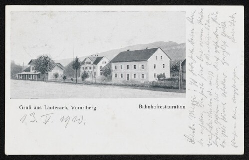 Gruß aus Lauterach, Vorarlberg : Bahnhofrestauration