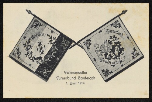 Fahnenweihe Turnerbund Lauterach 1. Juni 1914