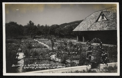 Blumen u. Gemüsegarten Gasthof Hirschen  Lauterach 