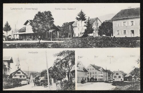 Lauterach (Vorarlberg) : Partie beim Bahnhof ; Dorfpartie