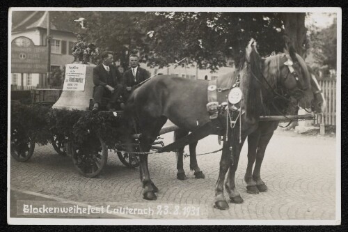 Glockenweihefest Lauterach, 23.8.1931