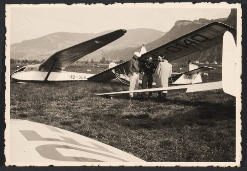 Segelflugzeug am Flugplatz Hohenems