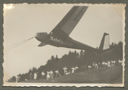 Segelflugzeug SPYR I Taufname NEBELSPALTER
