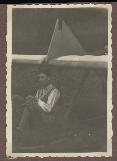 Pilot mit Schulgleiter
