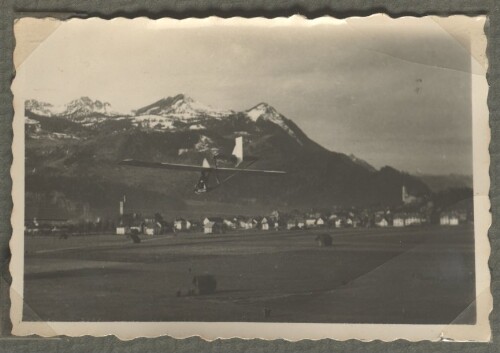 Schulgleiter bei Bludenz, Flug von der Halde